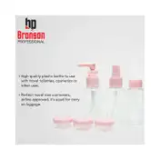 Bronson Professional Travel Makeup Bottle and Jar Set (6Pcs)