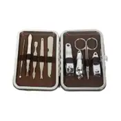 Bronson Professional Manicure and Pedicure Set with Storage Box (9Pcs)