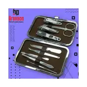 Bronson Professional Manicure and Pedicure Set with Storage Box (9Pcs)