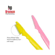 Bronson Professional Eyebrow and Face Razor Set (3 pcs)