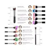 Bronson Professional Premium Makeup Brush Set (10 pcs)