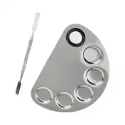 Bronson Professional Makeup Mixing Blending Palette Container with Spatula (1Pc)