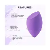 Bronson Professional Purple Beauty Blender Makeup Sponge (1 pc)