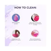 Bronson Professional Purple Beauty Blender Makeup Sponge (1 pc)