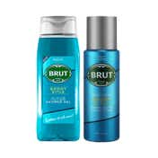 Brut Sport Style All-In-One Hair And Body Shower Gel (500ml) & Style Deodorant Spray (200ml) Combo