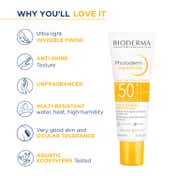Bioderma Photoderm Aquafluide SPF 50+ PA++++ Invisible Sunscreen for All Skin Types, In Vivo Tested (40ml)
