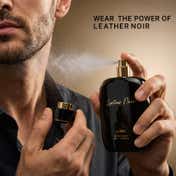 Ajmal Leather Noir Eau De Parfum Long Lasting Leather Perfume for Men (100 ml)