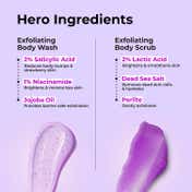 Foxtale Hula Hoop Silk Skin Kit Exfoliating Body Wash + Exfoliating Body Scrub (4 pcs)