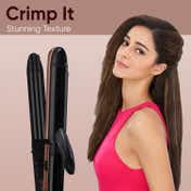 Vega 3 in 1 Keratin Hair Styler- Straightener, Curler & Crimper, Curl & Crimp in Few Min (VHSCC-03)