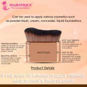Majestique Tanner Body Brush for Self Tan & Body Glow - Golden