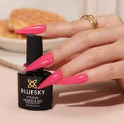 BLUESKY Soft Gel Tips Kit with Strong Adhesive - Stiletto Nails (3 pcs)