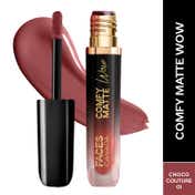 Faces Canada Comfy Matte Wow Liquid Lipstick - Choco Couture 01 (3.8 ml)