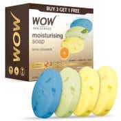 WOW SKIN SCIENCE Moisturising Soaps with Ceramide Vitamin C Green Tea Aqua (4 pcs)