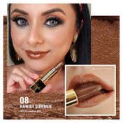 Oulac Metallic Shine Lipstick - 08-Hawaii Summer (4.3 g)