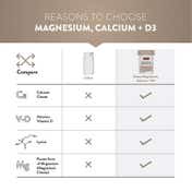 Swisse Magnesium, Calcium+D3 Supports Muscle Function, Energy & Bone Health - 60 Tablets