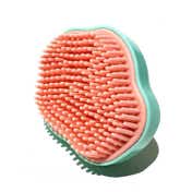 Alan Truman Super Soft Shampoo and Scalp Massage Brush - Green and Pink (1 pc)