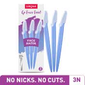 Sirona Go Fuzz Free Reusable Face Razors for Women (3 pcs)