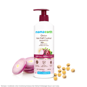 Mamaearth Onion Shampoo with Onion & Plant Keratin For Hair Fall Control (400ml)