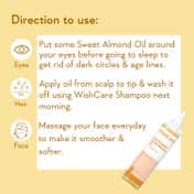WishCare 100% Pure Cold Pressed Castor Oil Strengthens Hair Roots Moisturizes Skin (200 ml)
