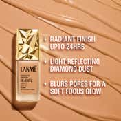 Lakme Be-Jewel Luminous Skin Tint Up to 2X Luminous Glow - Warm Beige (25 ml)