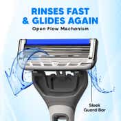 LetsShave Pro 6 Portable Razor and Transparent Shave Gel (4 pcs)