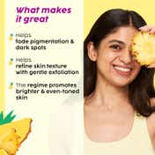 Plix Pineapple Depigmentation Regime with Juicy Cleanser 2% Alpha Arbutin Serum (4 pcs)