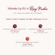 Hyue Velvette Kiss Gift Set - Rosy Nudes (3 pcs)