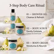 NATURALLY EUROPEAN Somerset Freesia and Pear Body Care Set (3 pcs)