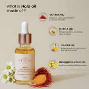 BiE Halo Saffron Face Oil - Brightens Skin,Targets Pigmentation & Wrinkles (30 ml)