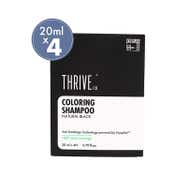 Thriveco Coloring Shampoo - Natural Black (4 pcs)