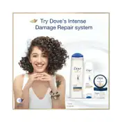 Dove Hair Therapy Intense Repair Shampoo (650 ml) + Daily Shine Conditioner (175 ml) Combo