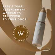 WINSTON Rechargeable Battery Operated Eyebrow Trimmer - White (1 pc)