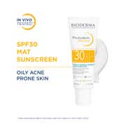 Bioderma Photoderm AKN Mat SPF 30 PA+++ Sunscreen for Oily & Acne-Prone Skin, In Vivo Tested (40ml)