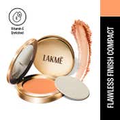 Lakme 9 to 5 Powerplay Matte Compact, Oil Control Formula, With Vitamin E, Apricot (8 g)