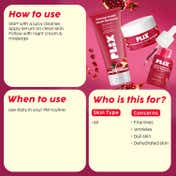 Plix Pomegranate Youth Renewal Night Care Combo with Juicy Cleanser (3 pcs)