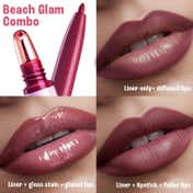 Lakme 9to5 Hya Beach Edit, Lipstick + Liner Duo,SPF Matte Finish Lipstick - Beachy Peach (2 + 0.2 g)