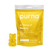 Purna Gummies Vitamin C Lemon Gummies with Vitamin D3 and Zinc for Immunity & Clear Skin (30 pcs)