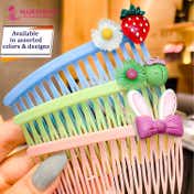 Majestique Cartoon Style Side Hair Comb Clips (3 pcs)
