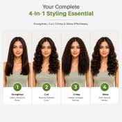 VGR 4-in-1 Hair Beauty Styler with Ceramic Coating Hair Straightener Curler & Crimper