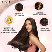 Streax Gel Hair Color for Women - Dark Brown 3 (150 ml)
