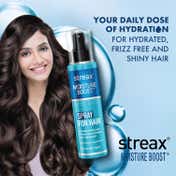 Streax Moisture Boost Spray Hair Serum (50 ml) for Frizz Free & Shiny Hair