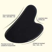 Bronson Professional Black Obsidian Gua Sha Face Massage Tool