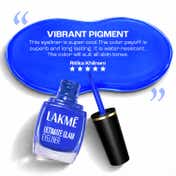 Lakme Ultimate Glam, Eye Liner, Quick Drying, Water Resistant, Smudgeproof, Blue - (9 ml)
