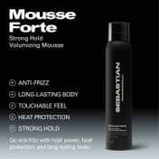 Sebastian Professional Mousse Forte Strong Hold Volumizing Hair Mousse (200 ml)