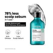 L'OREAL PROFESSIONNEL Scalp Advanced Anti-Oiliness Dermo-Purifier Shampoo (300 ml) for Oily Scalps