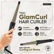 Vega Glamcurl Hair Curler For Women With 13mm-25mm Barrel (VHCH-10)