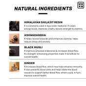 What's Up Wellness Shilajit Gummies 200 Mg Resin With Ashwagandha, Black Musli (30 Gummies)