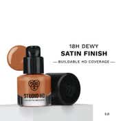 PAC Studio HD Liquid Foundation Mini Dewy Satin Finish Medium Buildable Coverage - 5.0 (9 ml)