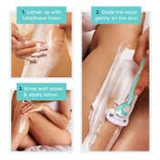 LetsShave Evior 6 Shaving Razor Mid-Flex Blades & Dual Moisture Bar infused for Women (1 pc)