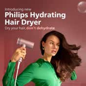 Philips BHD833-10 Hair Dryer With ThermoShield Advanced, 1380W - Rose Gold